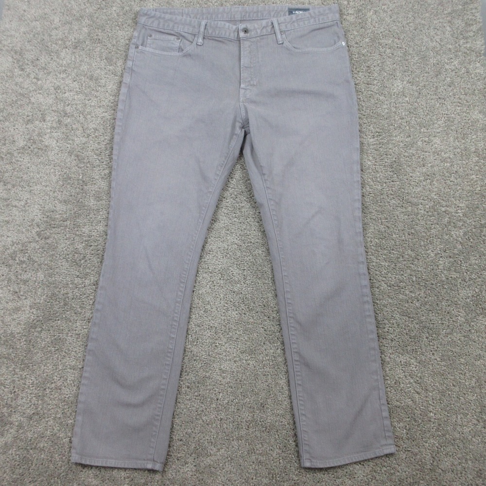 Bonobos Jeans Mens 40x32 Gray Slim Fit Travel Jeans Stretch Zip Denim Pants USA